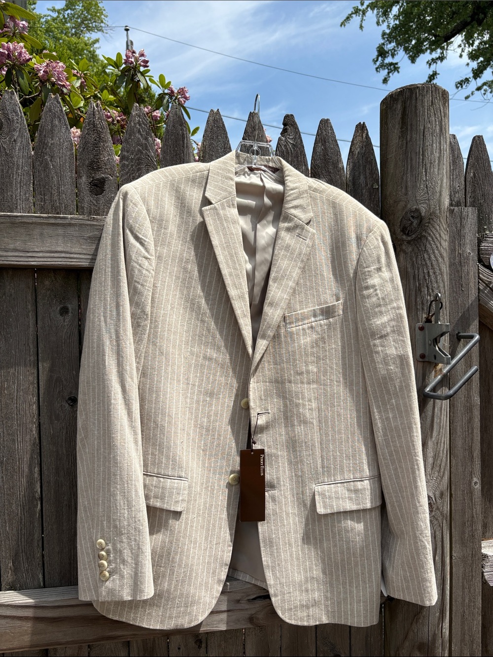 Perry Ellis Cremini mushroom linen blend blazer! NWT!!